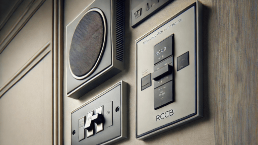 RCCB, switch plates, false ceiling speaker